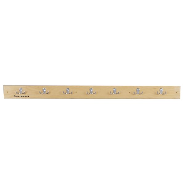 Childcraft Wall Mount Coat Strip, 47-15/16 x 1-7/8 x 4 Inches 2873